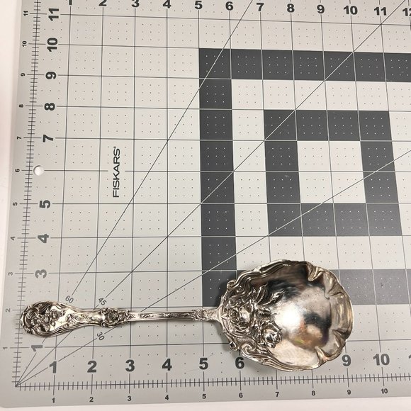 Vtg Glenrose Serving Spoon Wm. A. Rogers Silverplate A1 Large 1900 - Picture 14 of 16